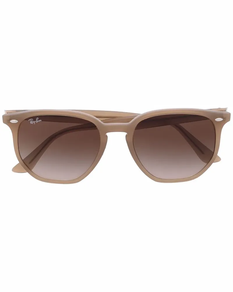 Ray Ban Sonnenbrille mit rundem Gestell - Braun Braun