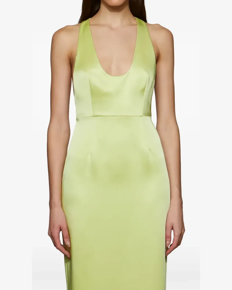 ET OCHS Constance satin racerback dress - Grün Grün