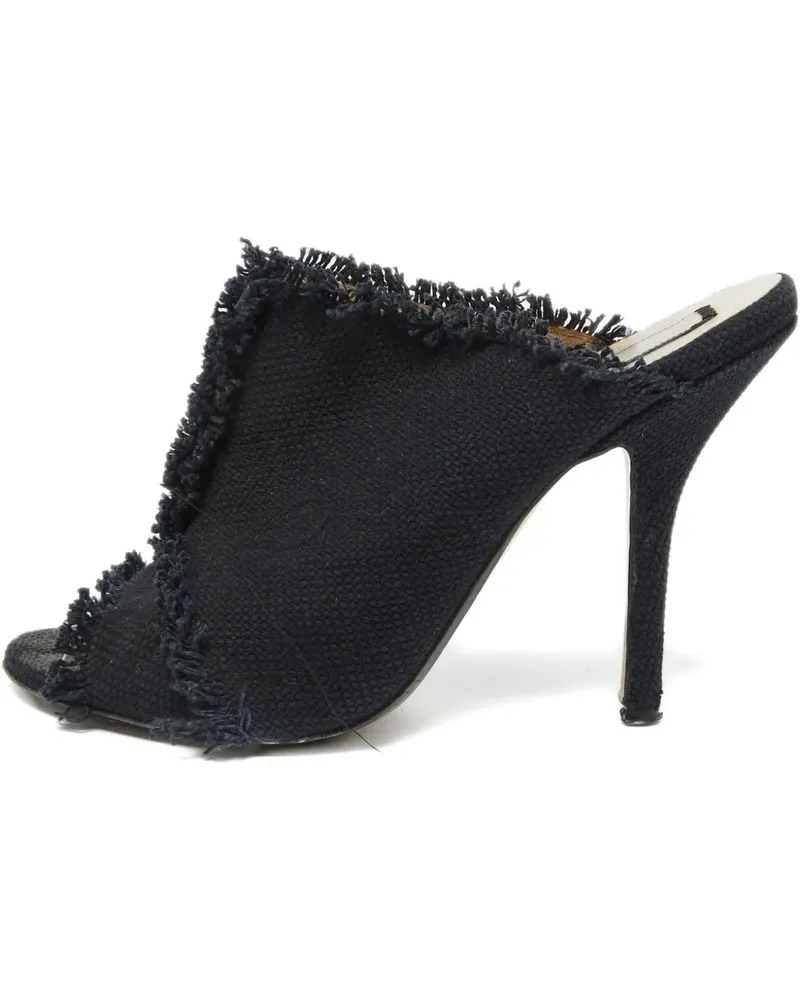 N° 21 Ausgefranste Mules - Blau Blau