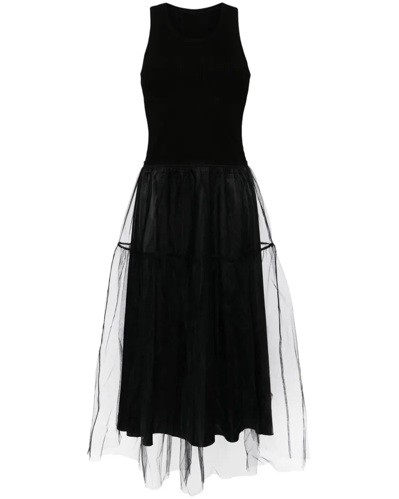 JNBY Midikleid mit Tülleinsätzen - Schwarz Schwarz