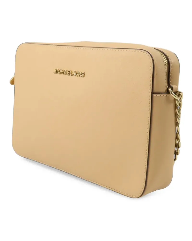 Michael Kors logo plaque crossbody bag - Nude Nude