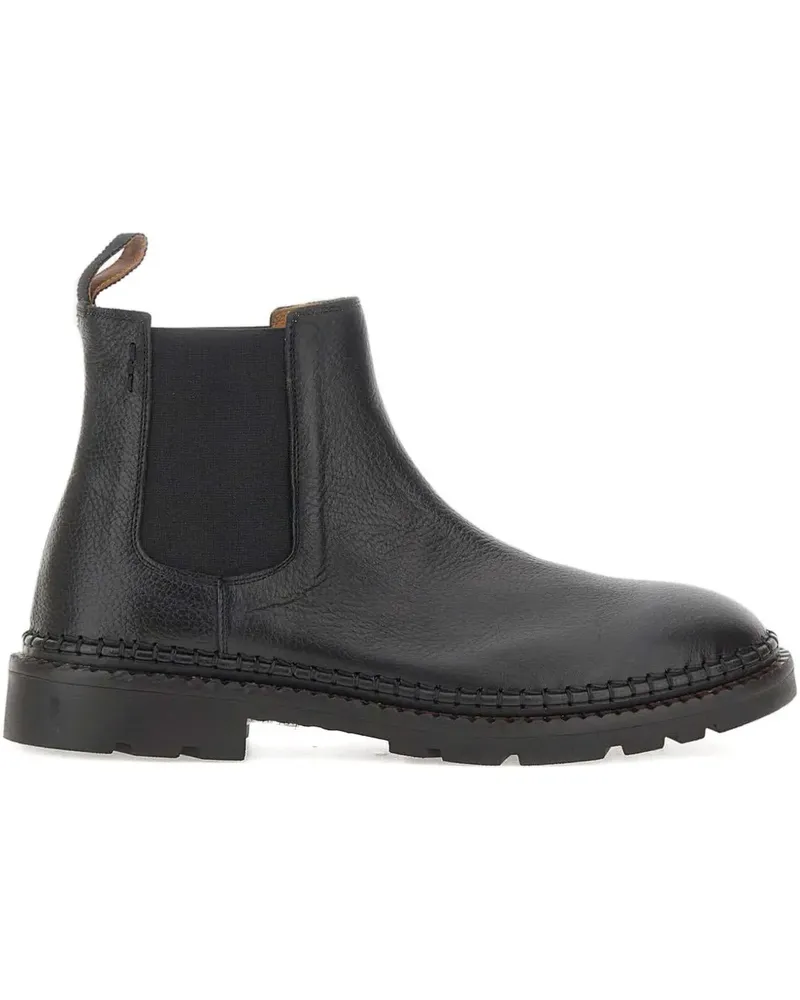 Alexander Hotto hand-stitched pull-tab Chelsea boots - Schwarz Schwarz