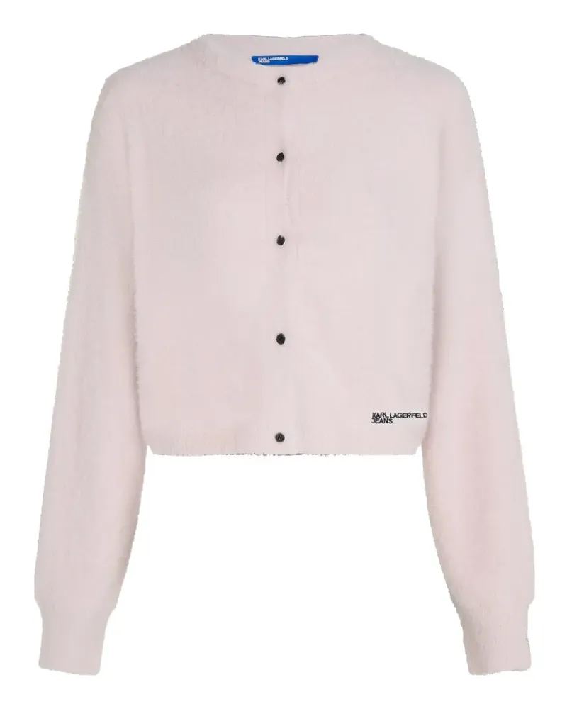 Karl Lagerfeld Cardigan mit Logo - Violett Violett