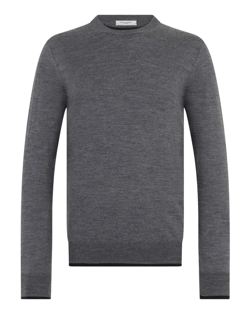 Paolo Pecora Milano Pullover mit rundem Ausschnitt - Grau Grau