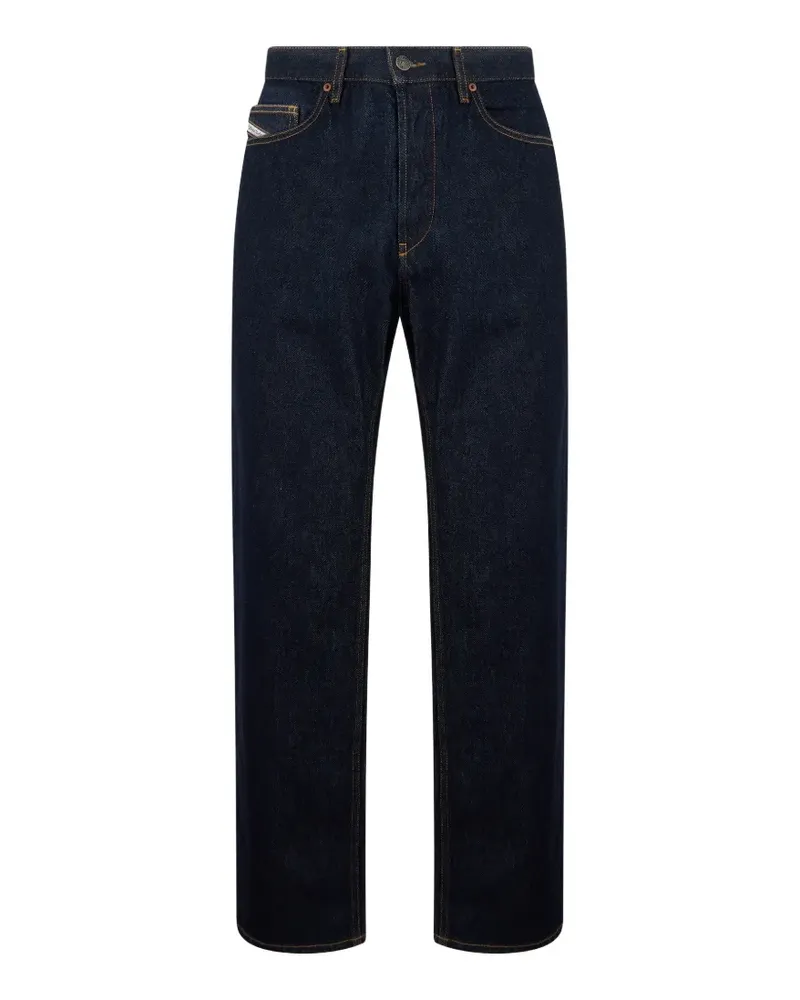 Diesel high-waisted straight-leg jeans - Blau Blau