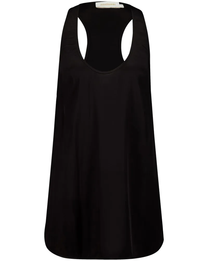 Zimmermann Seiden-Trägershirt mit Racerback-Ausschnitt - Schwarz Schwarz