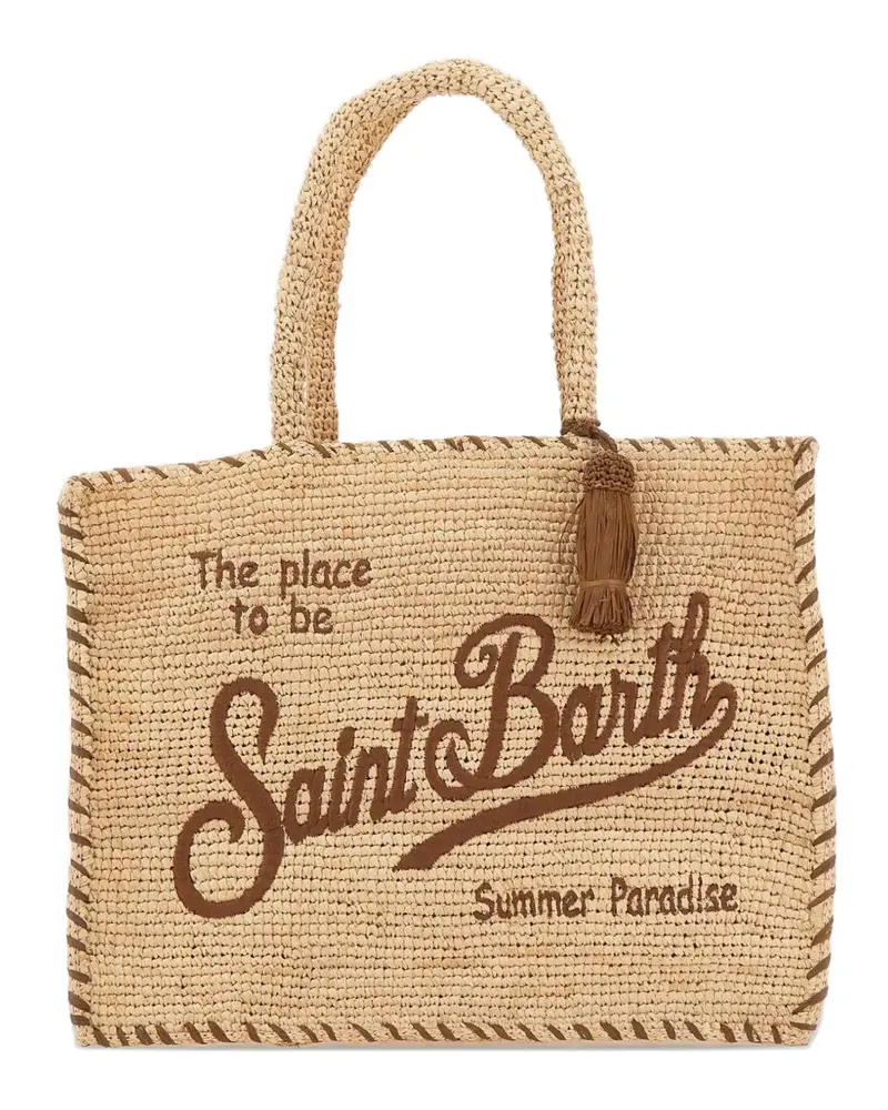MC2 Saint Barth Vanity Raffia tote bag - Nude Nude