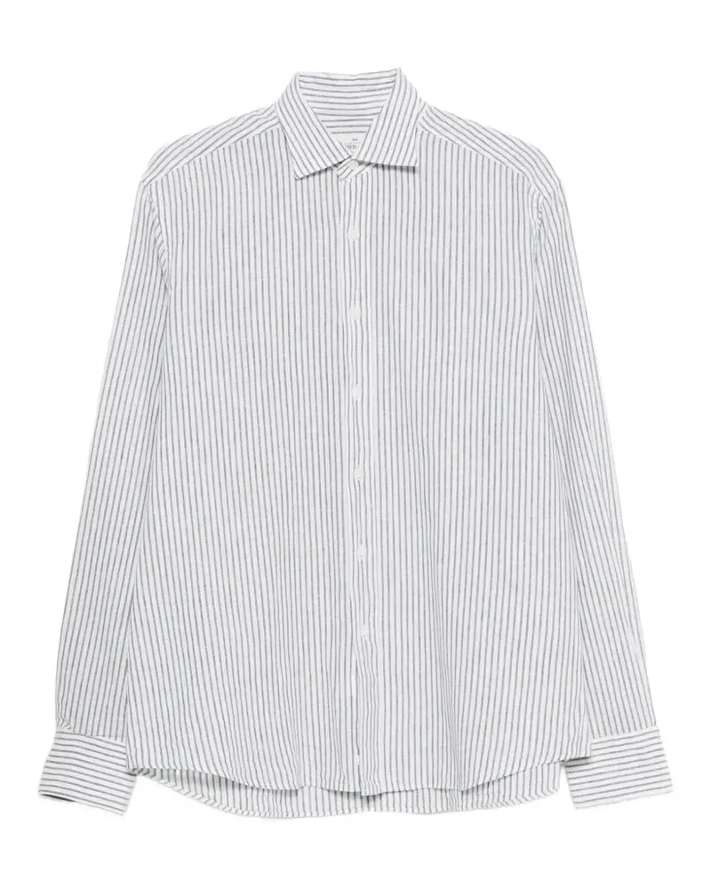 Alessandro Gherardi Gestreiftes Hemd - Weiß Weiß