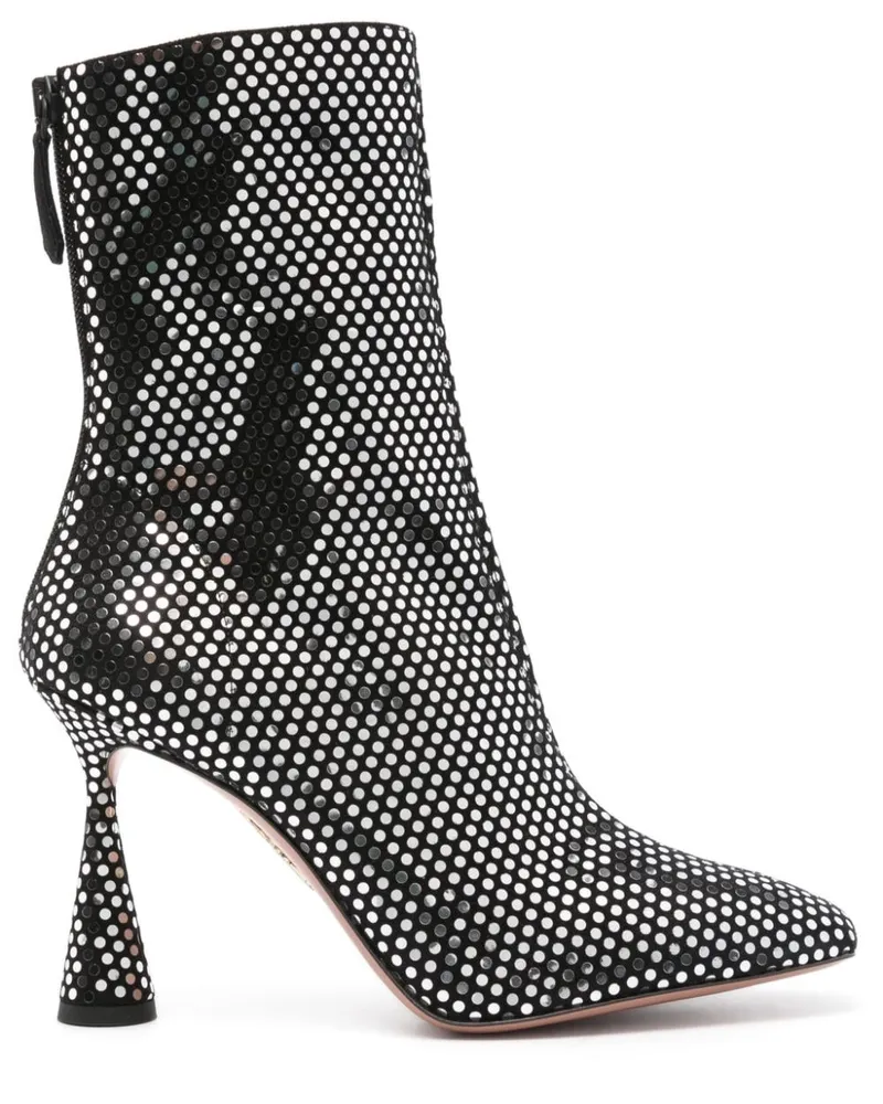 Aquazzura Amore Stiefel 85mm - Schwarz Schwarz