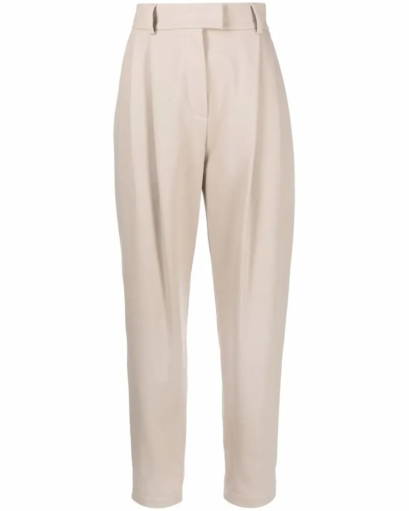 Brunello Cucinelli Tapered-Hose mit Bundfalten - Nude Nude