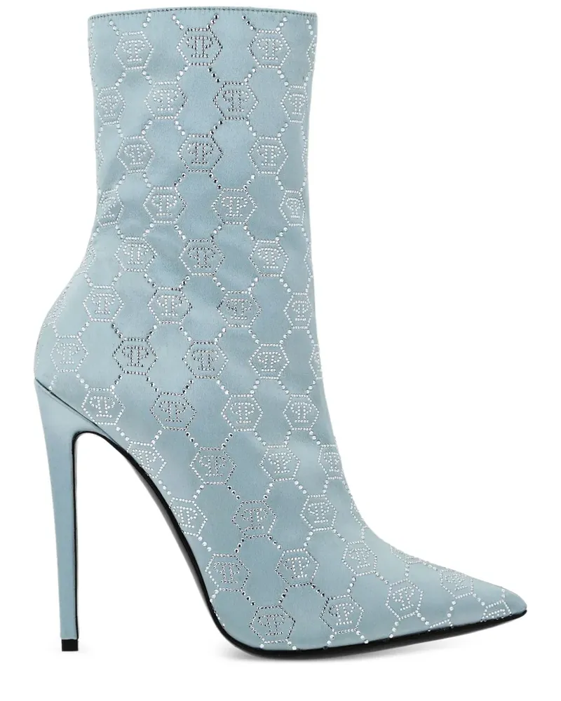 Philipp Plein Stiefel mit spitzer Kappe 120mm - Blau Blau