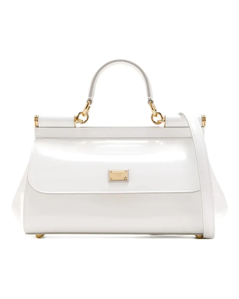 Dolce & Gabbana Elongated Sicily Tote Bag - Weiß Weiß