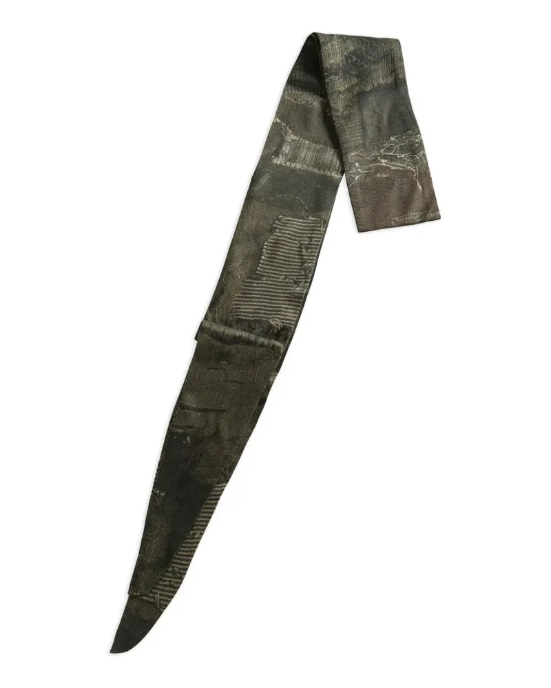 Ziggy Chen patchwork silk scarf - Braun Braun