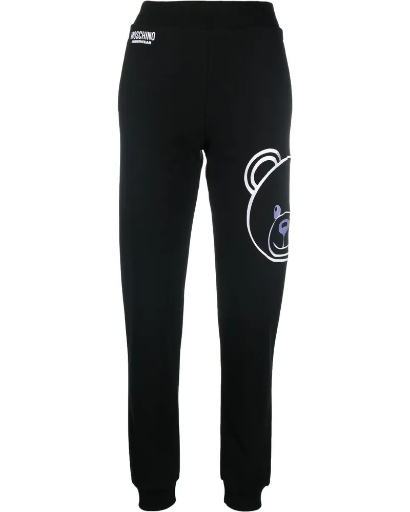 Moschino Jogginghose mit Logo-Print - Schwarz Schwarz