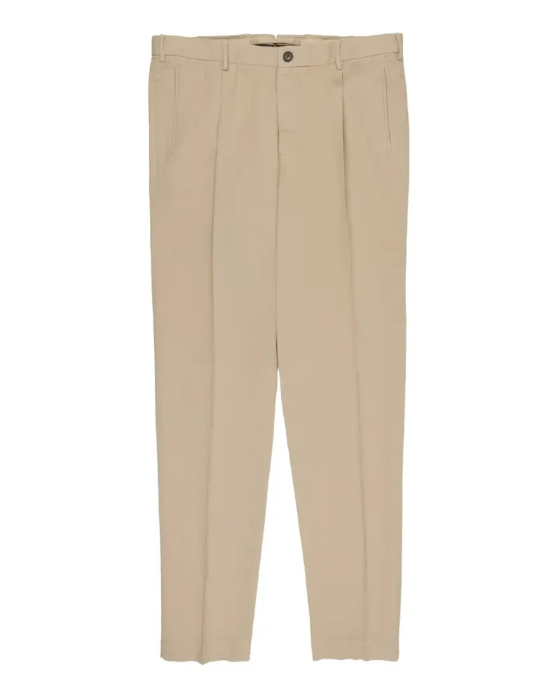 Incotex tapered pleated trousers - Nude Nude