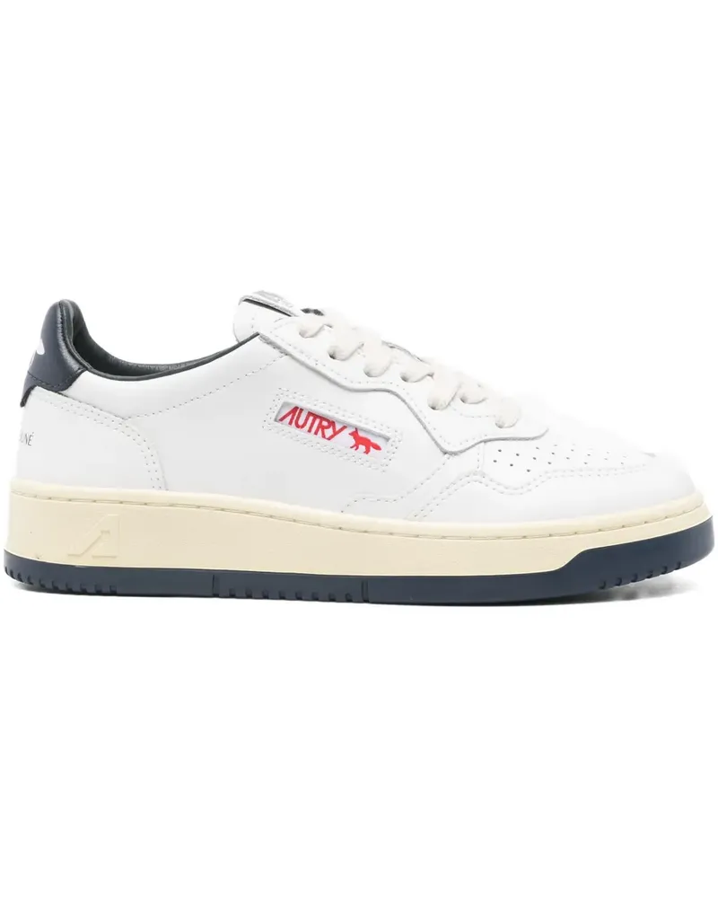 AUTRY x Maison Kitsuné leather low-top sneakers - Weiß Weiß
