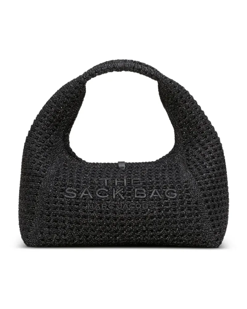 Marc Jacobs mini The Sack Bag crochet tote bag - Schwarz Schwarz