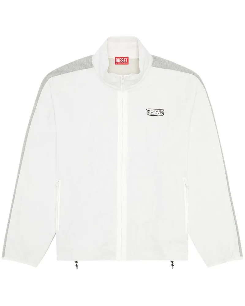 Diesel S-Berto Jacke mit Logo-Applikation - Weiß Weiß