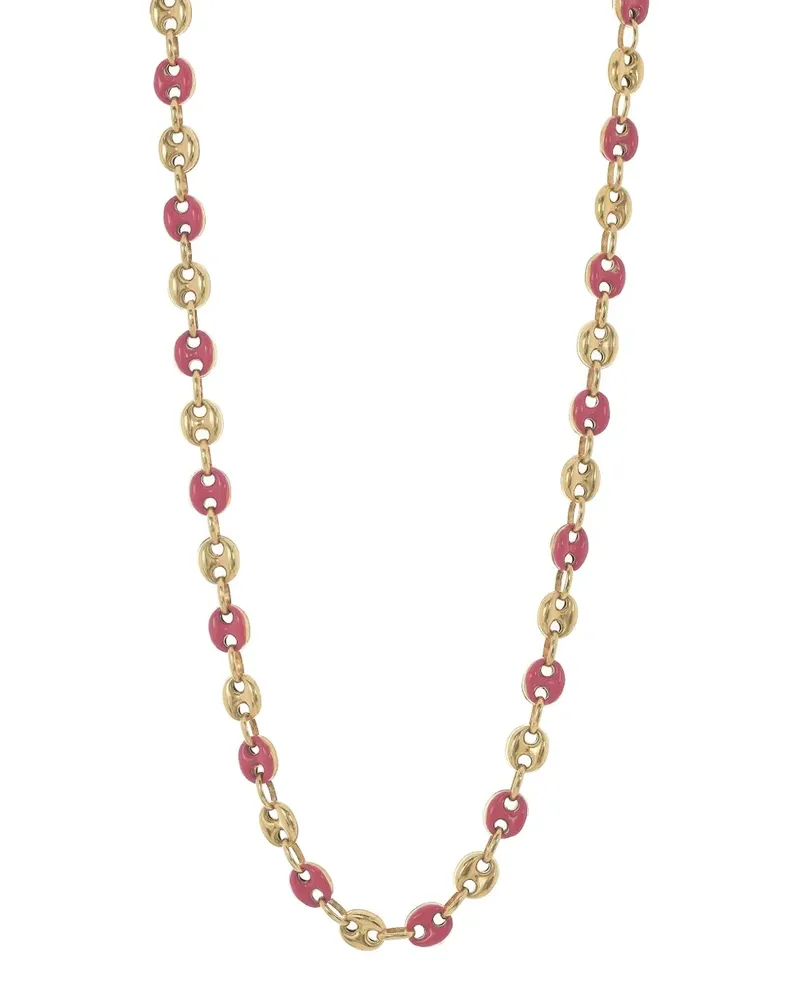 Loree Rodkin Emaillierte 14kt Gelbgoldhalskette mit Seefahrer-Gliedern Gold