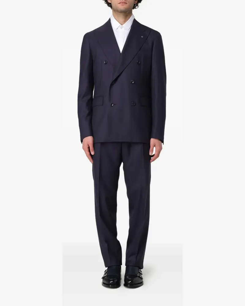 Tagliatore Doppelreihiger Anzug - Blau Blau