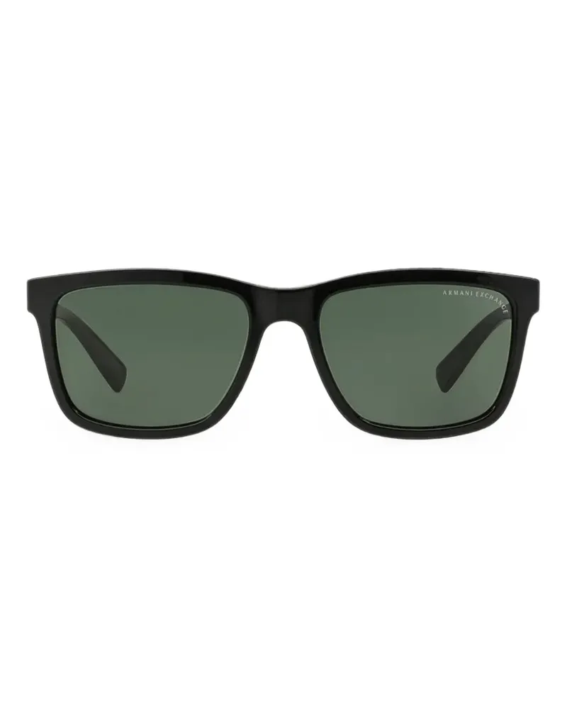 Armani Exchange Sonnenbrille mit eckigem Gestell - Schwarz Schwarz