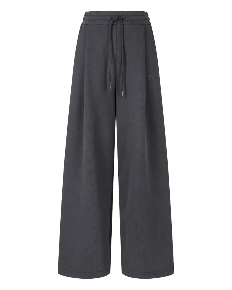 STUDIO TOMBOY Bundfaltenhose mit Kordelzug - Grau Grau