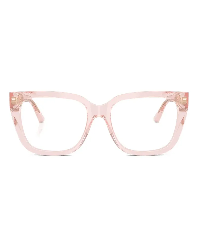 Jimmy Choo Brille mit eckigem Gestell - Rosa Rosa