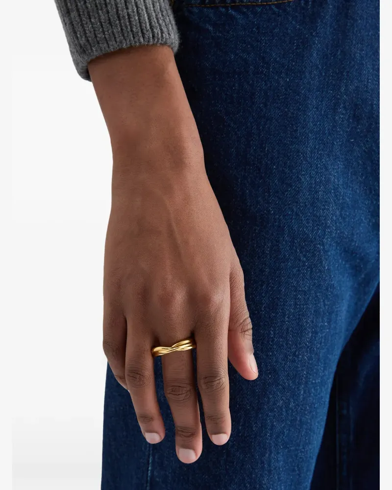 Jil Sander Tangle Ring mit Knoten - Gelb Gelb