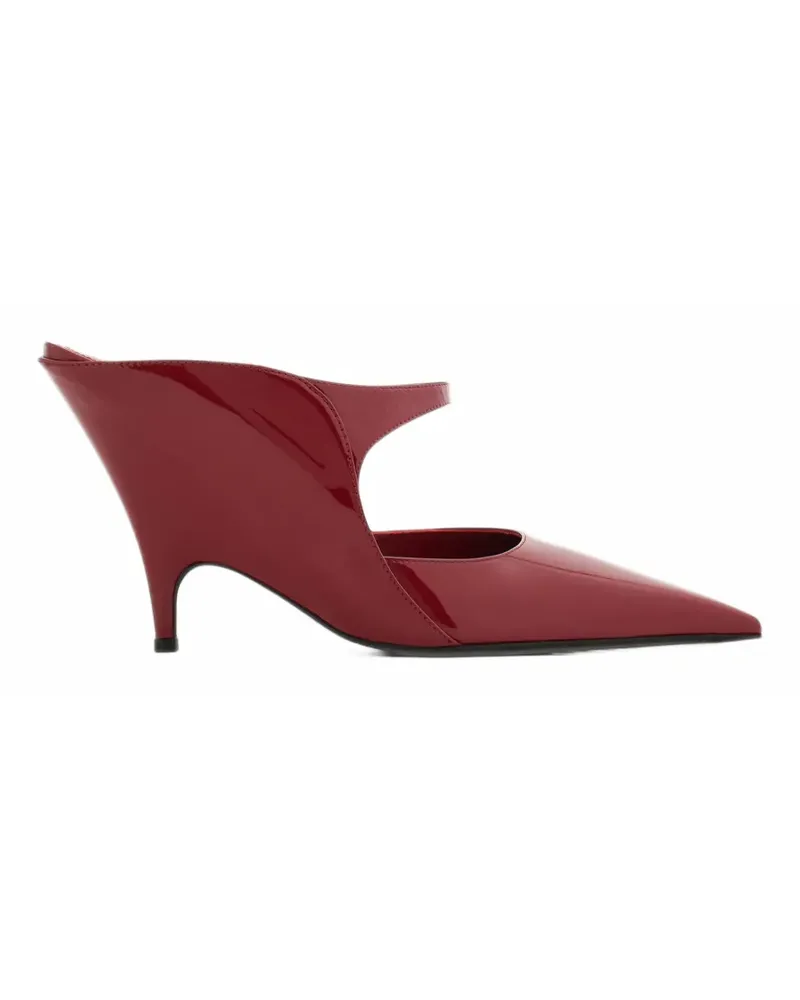 Ferragamo Wedge-Mules mit grafischem Print - Rot Rot