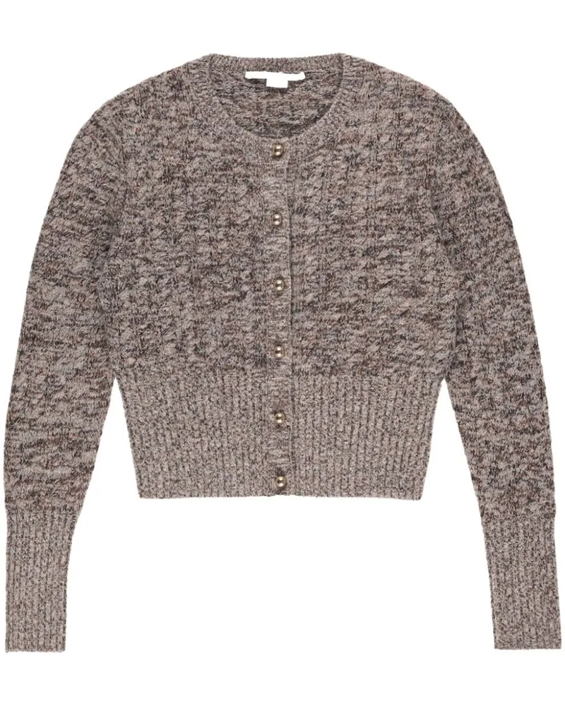 Stella McCartney Cardigan mit rundem Ausschnitt - Grau Grau