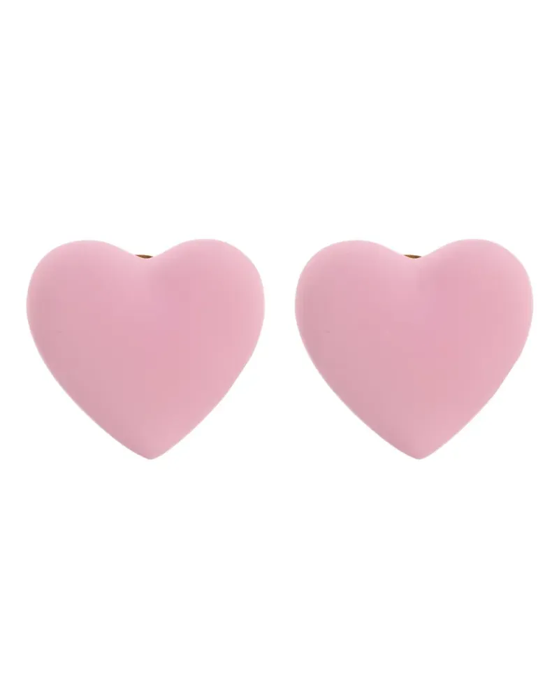 Moschino heart-shaped earrings - Gold Gold