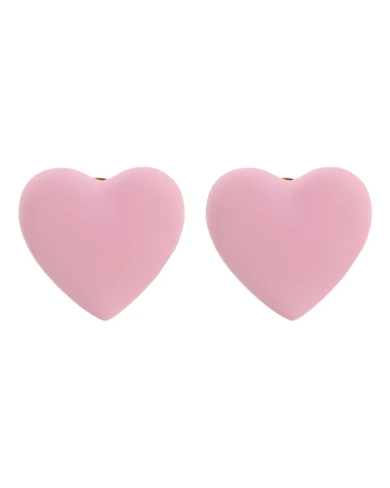 Moschino heart-shaped earrings - Gold Gold