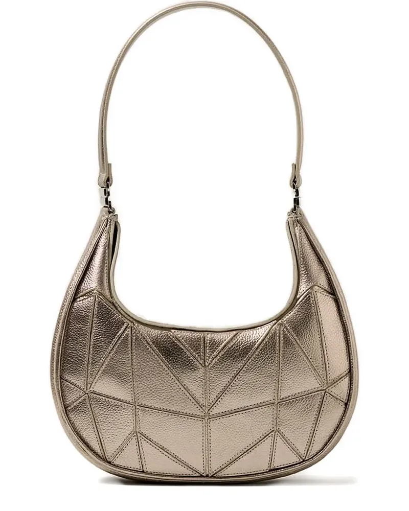 Lenny Niemeyer Clutch mit geometrischer Steppung - Nude Nude