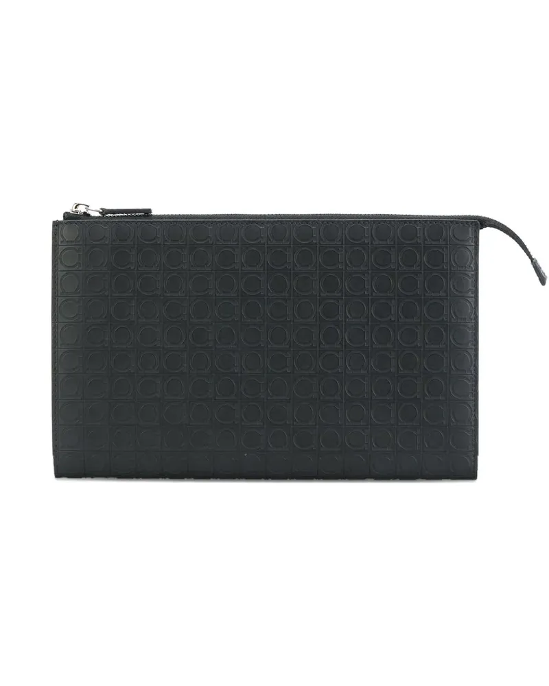 Ferragamo Gancino' Clutch - Schwarz Schwarz