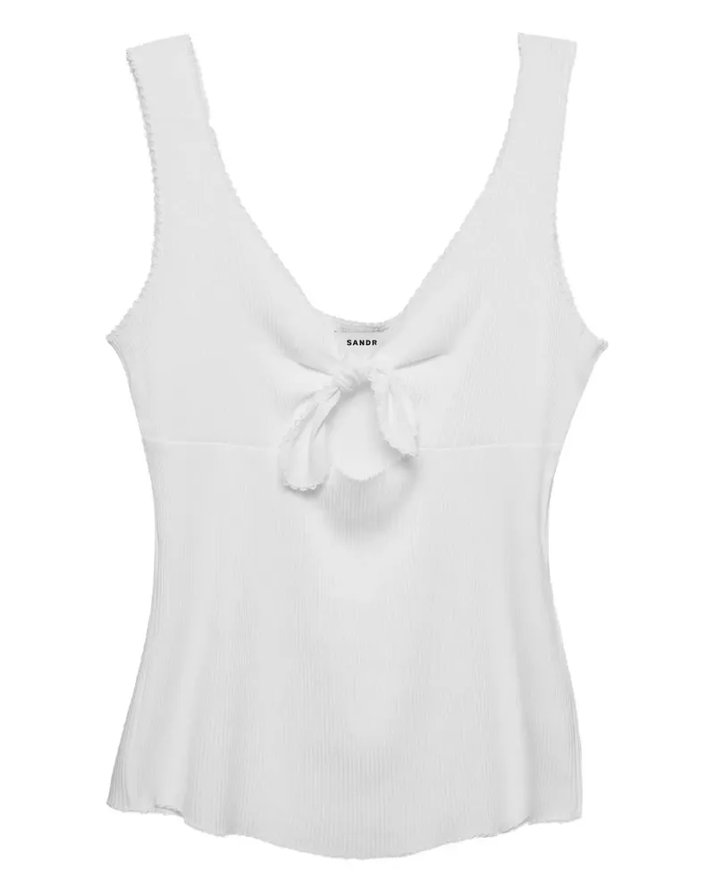 Sandro Tanktop mit Knoten - Weiß Weiß
