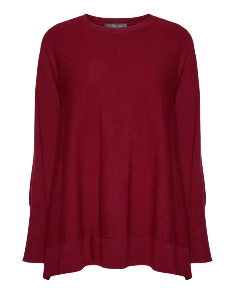 Elena Mirò asymmetric-hem sweater - Rot Rot