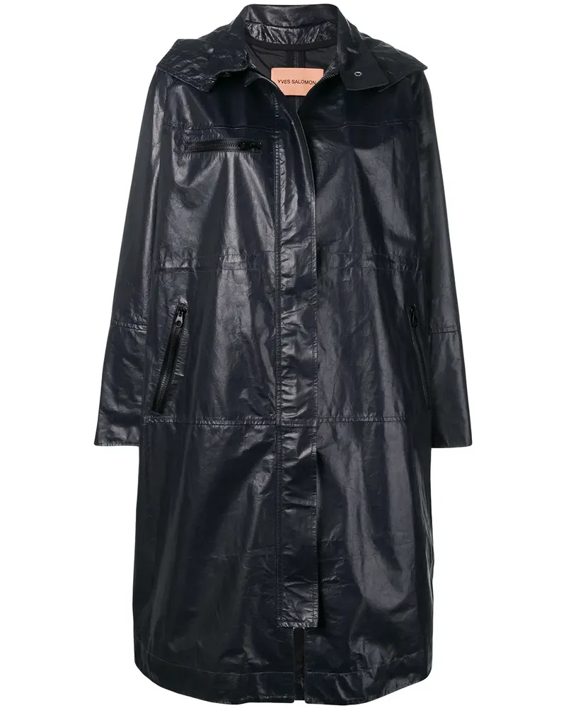 Yves Salomon Parka im Oversized-Look - Blau Blau