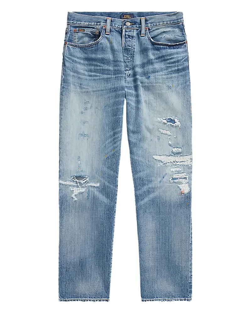 Ralph Lauren Jeans in Distressed-Optik - Blau Blau