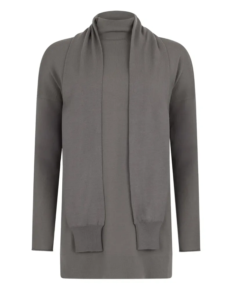Malo turtleneck midi dress - Grau Grau