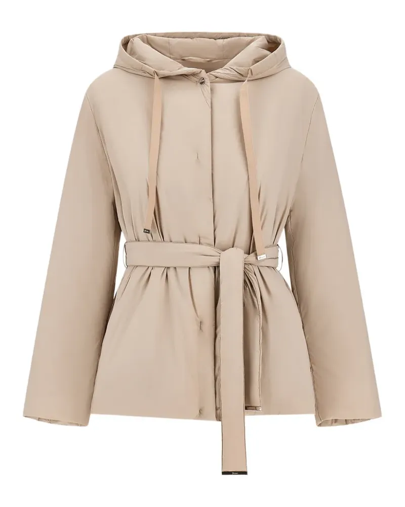 Herno belted hooded parka - Nude Nude