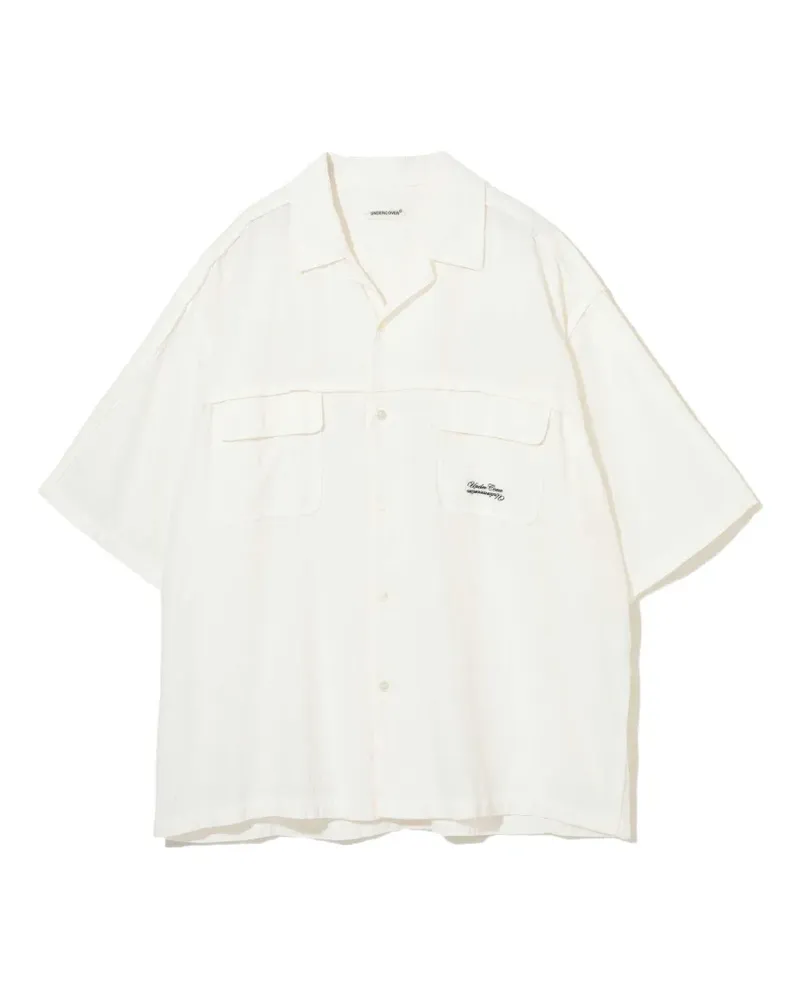 Undercover logo-embroidery short-sleeve shirt - Weiß Weiß