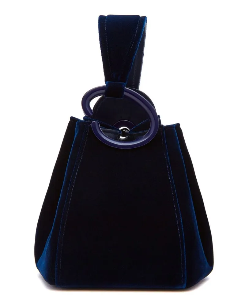 Oscar de la Renta Handtasche mit Henkel - Blau Blau