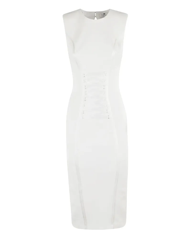 Elisabetta Franchi Rückenfreies Midikleid - Weiß Weiß
