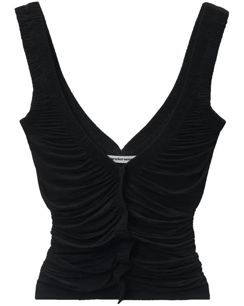 Alexander Wang Drapiertes Top - Schwarz Schwarz