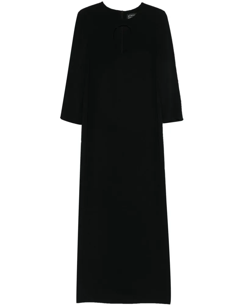 Gianluca Capannolo Jean Maxikleid - Schwarz Schwarz