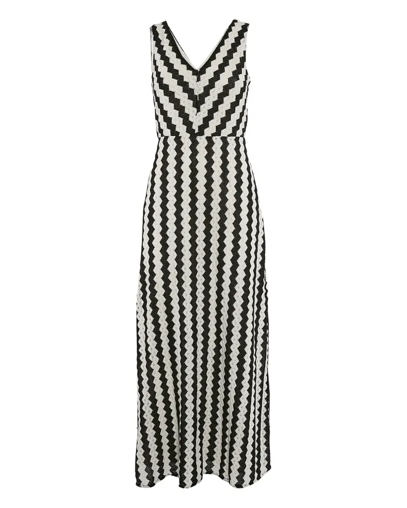 MAX&Co. Gehäkeltes Maxikleid - Schwarz Schwarz