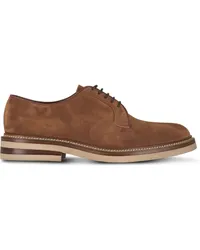 Brunello Cucinelli Derby-Schuhe aus Wildleder Braun