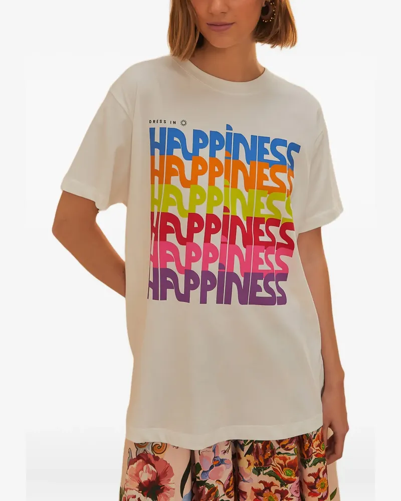 FARM Rio Dress in Happiness T-Shirt - Nude Nude