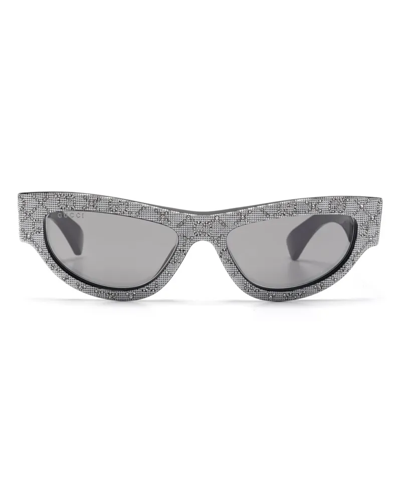 Gucci Sonnenbrille mit Cat-Eye-Gestell - Silber Silber