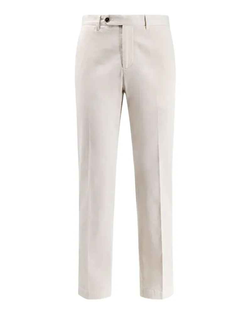 PT TORINO Hose mit Logo-Detail - Nude Nude